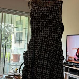 New York & Company black and white slip over dress